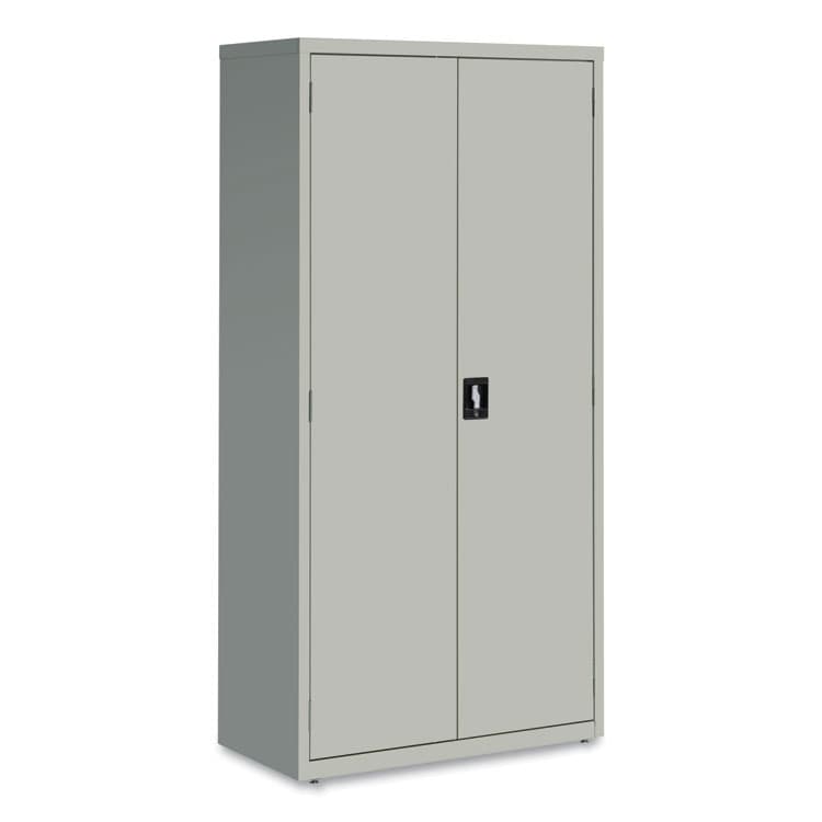ALERA Economy Assembled Storage Cabinets, 5 Shelves, 36" x 18" x 72", Light Gray (ALEHCM7218LG) thumbnail 2