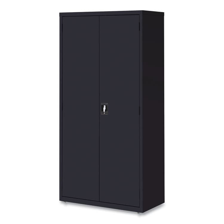 ALERA Economy Assembled Storage Cabinets, 5 Shelves, 36" x 18" x 72", Black (ALEHCM7218BK) thumbnail 2