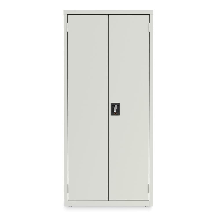 ALERA Economy Assembled Storage Cabinets, 4 Shelves, 30" x 15" x 66", Light Gray (ALEHCM6615LG)