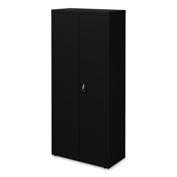 ALERA Economy Assembled Storage Cabinets, 4 Shelves, 30" x 15" x 66", Black (ALEHCM6615BK) thumbnail 2