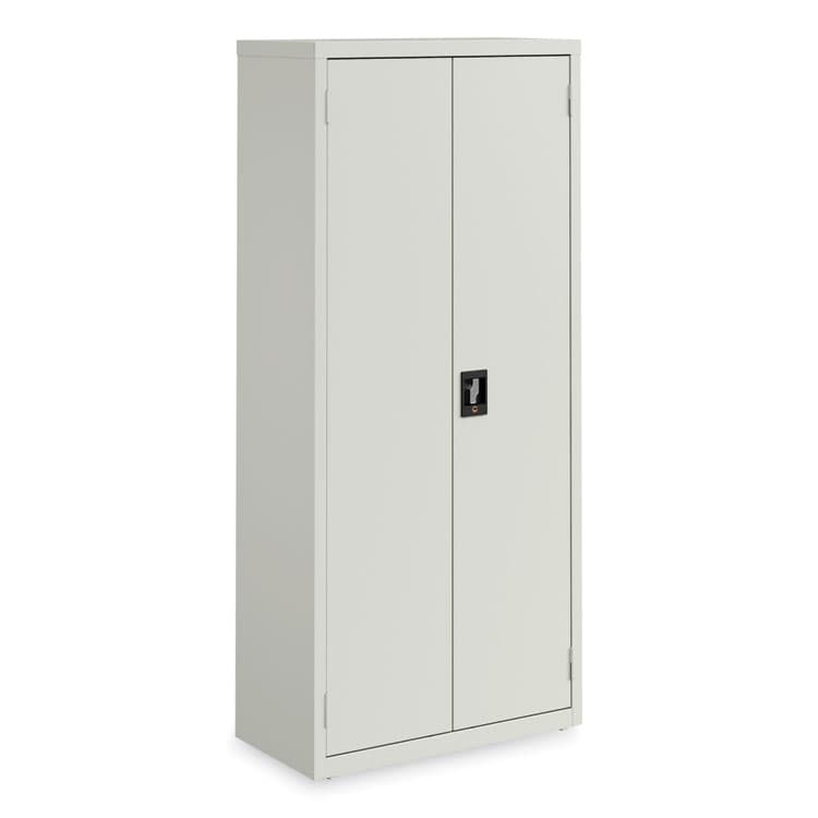 ALERA Economy Assembled Storage Cabinets, 4 Shelves, 30" x 15" x 66", Light Gray (ALEHCM6615LG) thumbnail 2