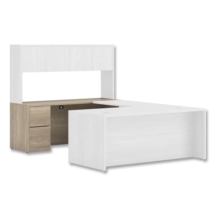 HON COMPANY 10500 Series Full-Height Left Pedestal Credenza, 72w x 24w x 29.5h, Kingswood Walnut (HON105904LLKI1) thumbnail 2