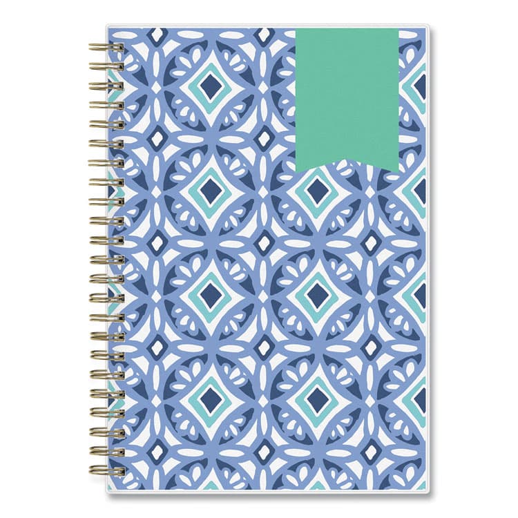 BLUE SKY Day Designer Tile Weekly/Monthly Planner, Geometric Artwork, 8 x 5, Blue/White Cover, 12-Month (Jan to Dec): 2026 (BLS101410) thumbnail 2