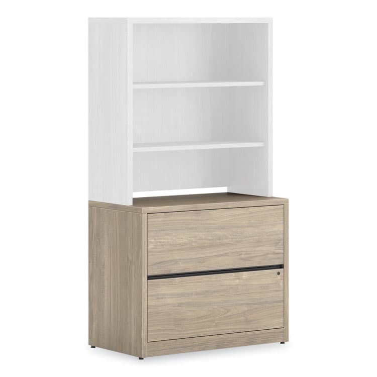 HON COMPANY 10500 Series Lateral File, 2 Legal/Letter-Size File Drawers, Kingswood Walnut, 36" x 20" x 29.5" (HON10563LKI1) thumbnail 4