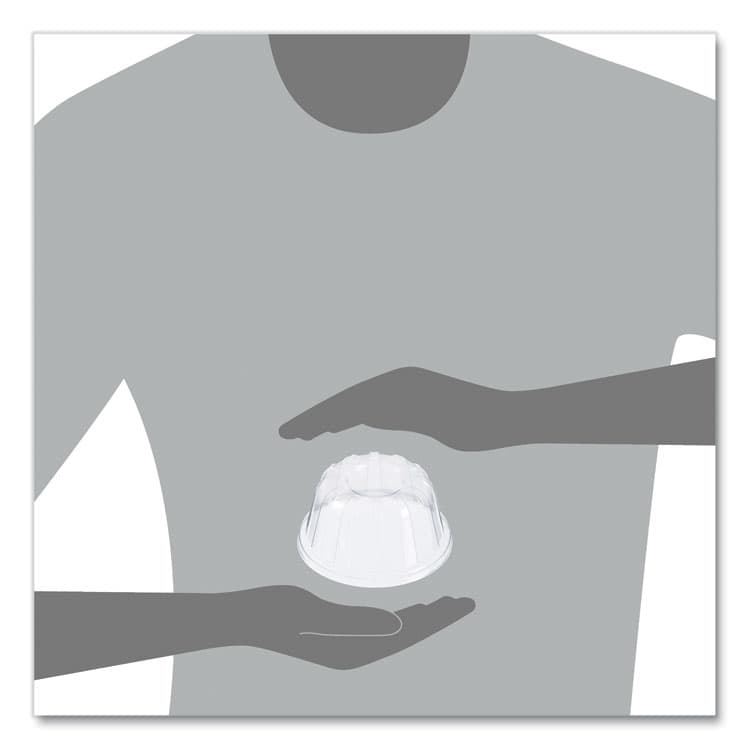 DART D-T Sundae/Cold Cup Lids, Fits 5 oz to 32 oz Cold Cups, Plastic, Clear, 50/Pack, 20 Packs/Carton (DCC20HDLC) thumbnail 4