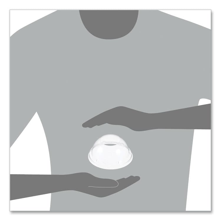 DART Cappuccino Dome Sipper Lids, Fits 30 oz to 32 oz Hot Cups, Plastic, Clear, 50/Pack, 20 Packs/Carton (DCC20LCDH) thumbnail 4