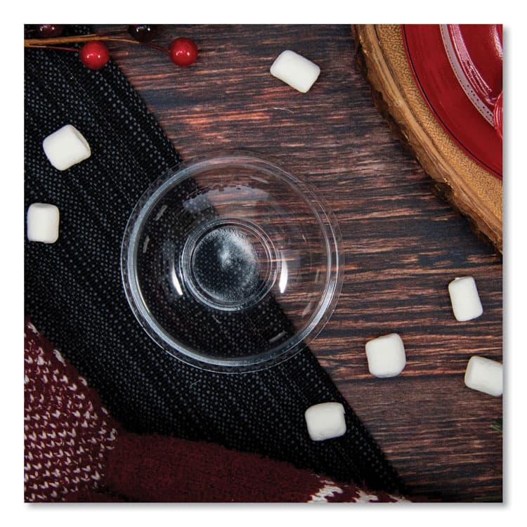 DART Plastic Dome Lid, No-Hole, Fits 9 oz to 22 oz Hot Cups, Clear, 100/Sleeve, 10 Sleeves/Carton (DCCDNR662) thumbnail 4