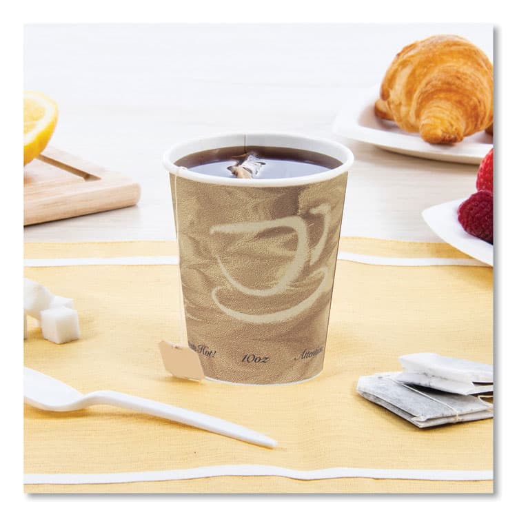 DART Single Sided Poly Paper Hot Cups, 10 oz, Mistique Design, 50/Bag, 20 Bags/Carton (SCC370MS) thumbnail 4