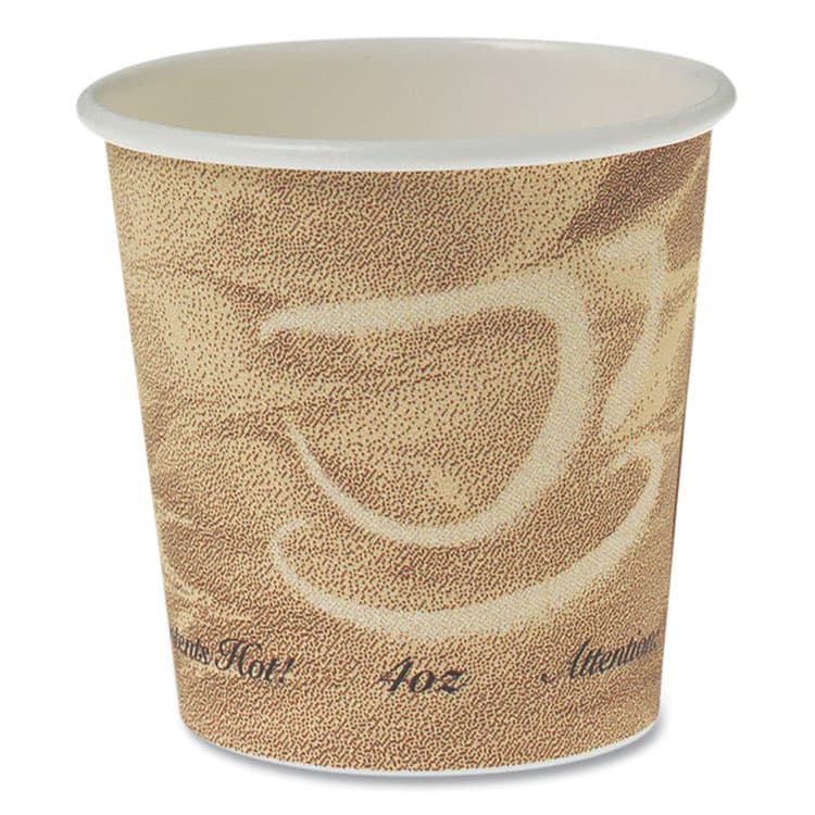 DART Single Sided Poly Paper Hot Cups, 4 oz, Mistique Design, 1,000/Carton (SCC374MS)