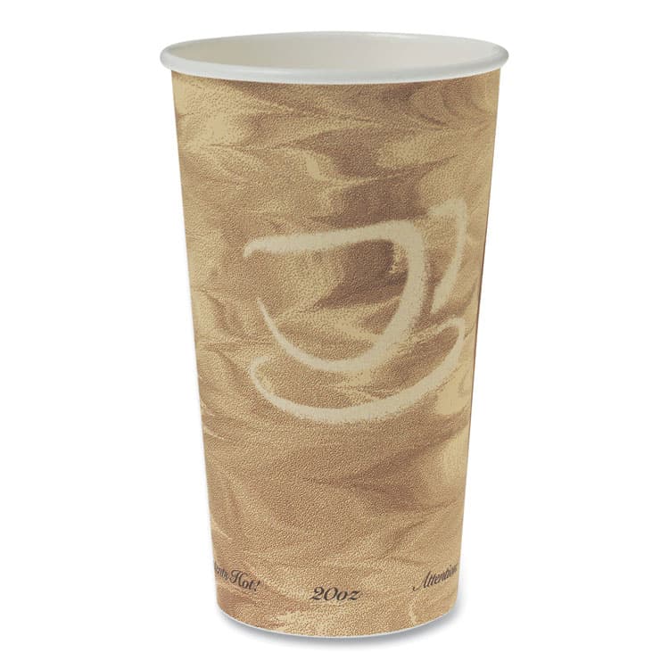 DART Single Sided Poly Paper Hot Cups, 20 oz, Mistique Design, 40/Bag, 15 Bags/Carton (SCC420MS)