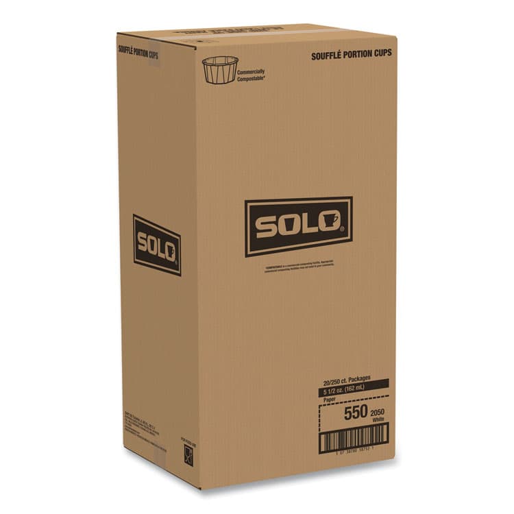 DART Paper Portion Cups, ProPlanet Seal, 5.5 oz, White, 250/Bag, 20 Bags/Carton (SCC550) thumbnail 3