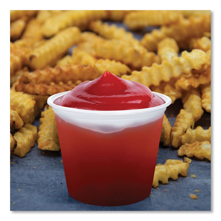 DART Conex Complements Portion/Medicine Cups, 5.5 oz, Plastic, Translucent, 125/Bag, 20 Bags/Carton (DCC550PC) thumbnail 4