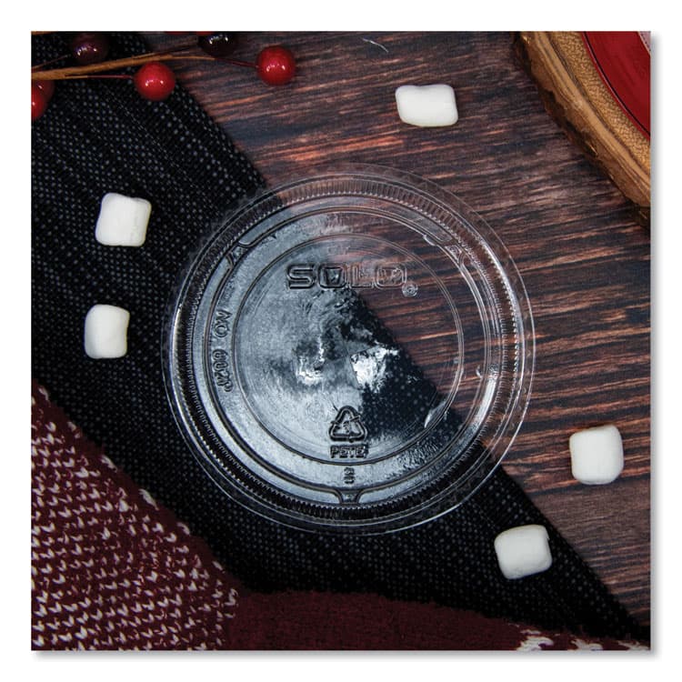 DART Straw-Slot Cold Cup Lids, Fits 9 oz to 20 oz Cold Cups, Plastic, Clear, 100/Sleeve, 10 Sleeves/Carton (DCC662TSCT) thumbnail 4