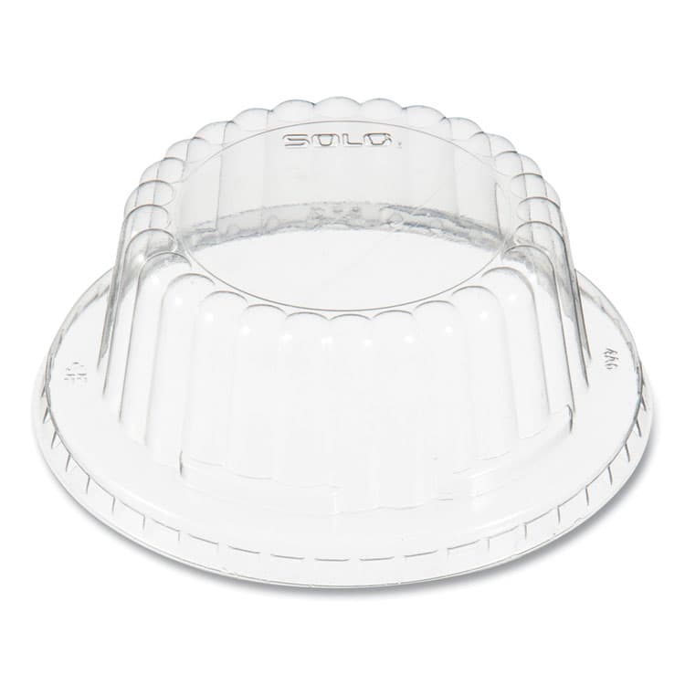 DART Flat-Top Dome PET Plastic Lids, For 6 oz to 10 oz Containers, 3.96" Diameter x 1.25" h, Clear, 1,000/Carton (SCCDF8)
