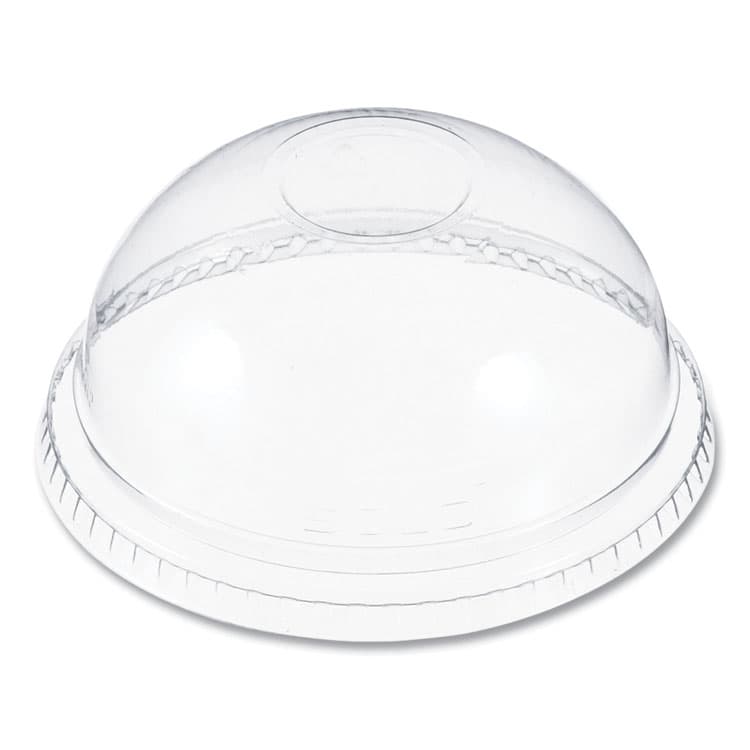 DART Plastic Dome Lid, No-Hole, Fits 9 oz to 22 oz Hot Cups, Clear, 100/Sleeve, 10 Sleeves/Carton (DCCDNR662)