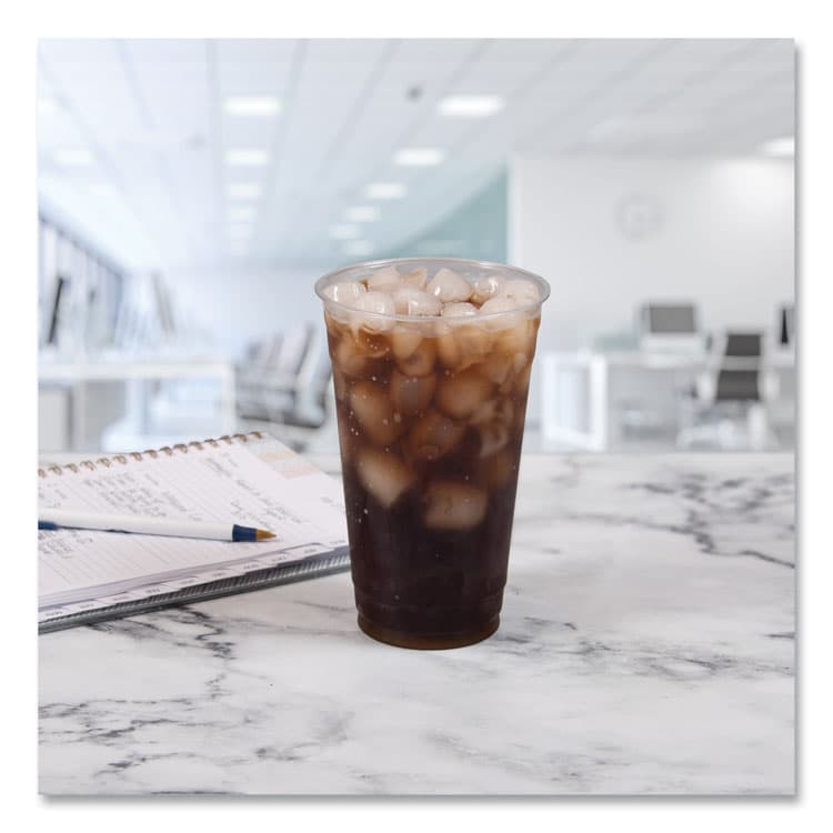 DART Ultra Clear PETE Cold Cups, 24 oz, Plastic, Clear, 50/Sleeve, 12 Sleeves/Carton (DCCTD24) thumbnail 4