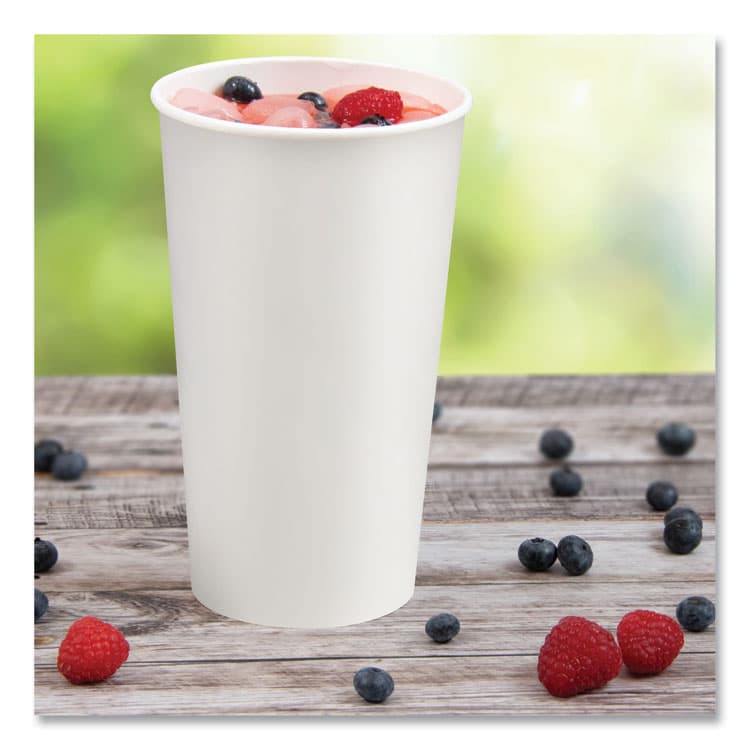 DART Double Sided Poly (DSP) Paper Cold Cups, 44 oz, White, 500/Carton (SCCTPH445P2050) thumbnail 4