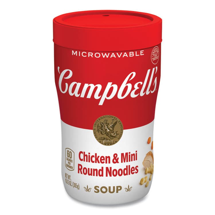CAMPBELL'S Soup On The Go Chicken with Mini Noodles, 10.75 oz Cup, 8/Carton (GRR35100007) thumbnail 3