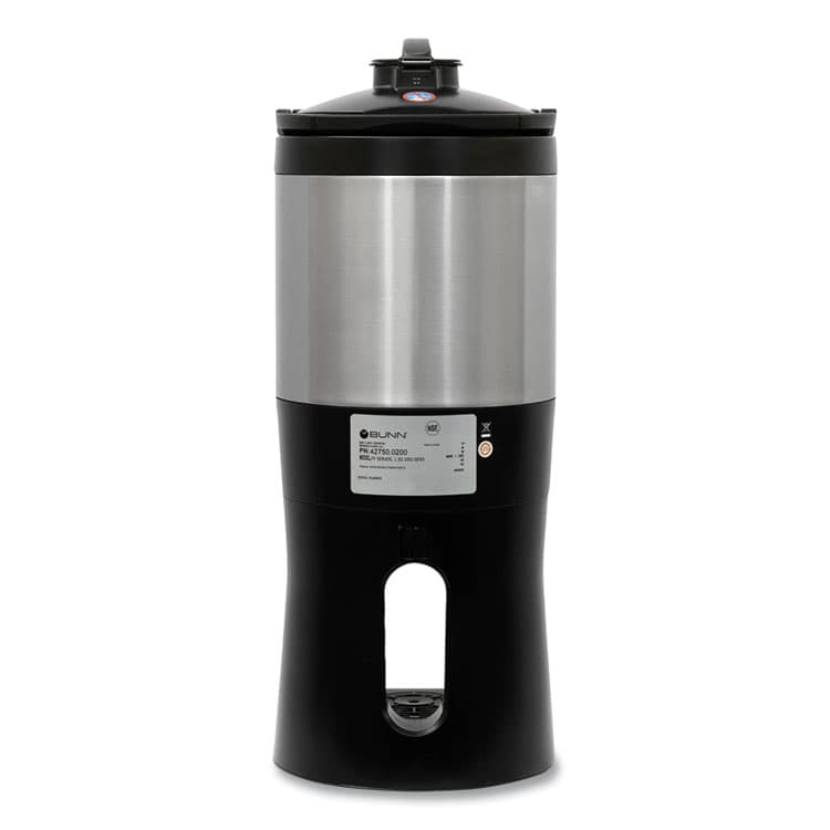 BUNN-O-MATIC ThermoFresh Server with Mechanical Sight Gauge, 128 oz, Silver/Black (BUN440000200) thumbnail 2