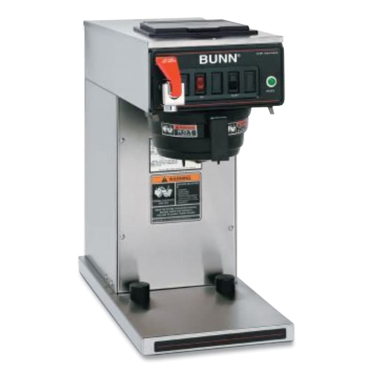 BUNN-O-MATIC CWTF-DV-TC Dual Volt Thermal Carafe System, 12 Cups, Silver/Black (BUN230010069)