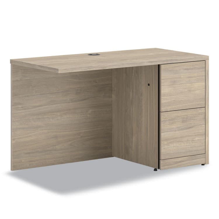 HON COMPANY 10500 Series Return with Full-Height Pedestal, Right, 48" x 24" x 29.5", Kingswood Walnut (HON105905RLKI1)