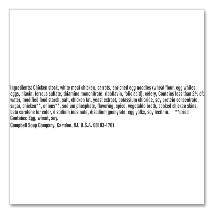 CAMPBELL'S Chunky Classic Chicken Noodle Bowl,15.25 oz Bowl, 8/Carton (GRR35100003) thumbnail 2