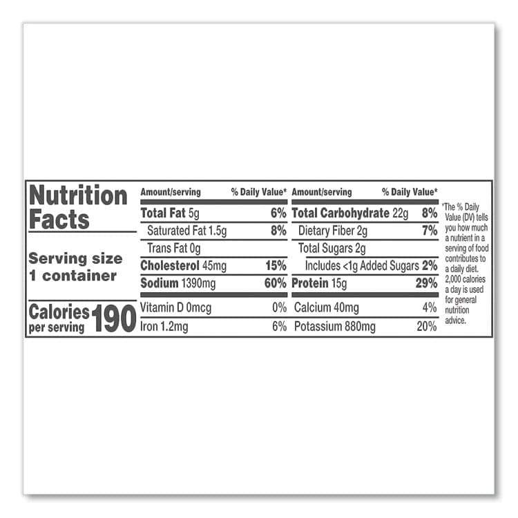 CAMPBELL'S Chunky Classic Chicken Noodle Bowl,15.25 oz Bowl, 8/Carton (GRR35100003) thumbnail 3