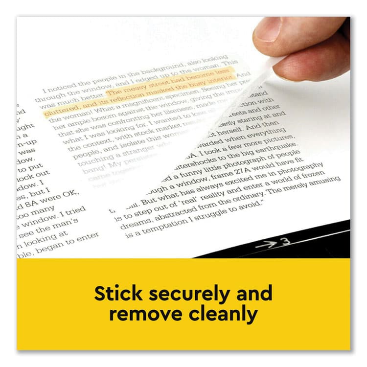 3M/COMMERCIAL TAPE DIV. Transparent Notes, 2.88" x 2.88", Clear, 36 Sheets/Pad, 10 Pads/Pack (MMM600TRSPT10PK) thumbnail 2