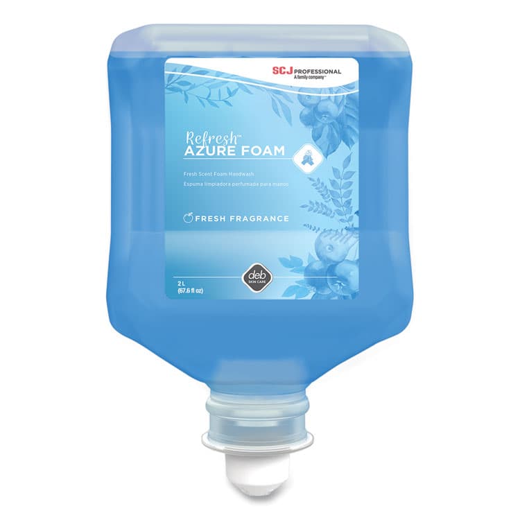 SC JOHNSON Refresh Foaming Hand Soap Refill, Fresh Scent, 2 L, 4/Carton (SJNAZU2LT)