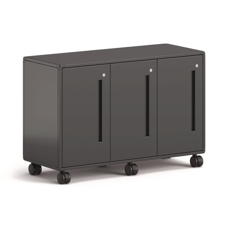 HON COMPANY Class-ifi Tote Storage Cabinet, Three-Wide, 46.63" x 18.75" x 31.38", Charcoal Gray (HONEST2H3WNSSNA) thumbnail 3