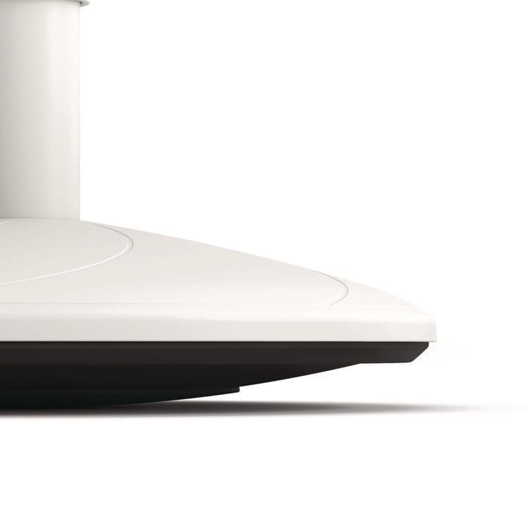 HON COMPANY Revel Adjustable Height Fidget Stool, Backless, Supports Up to 250 lb, 13.75" to 18.5" Seat Height, Charcoal Seat, White Base (HONEFS01S) thumbnail 3