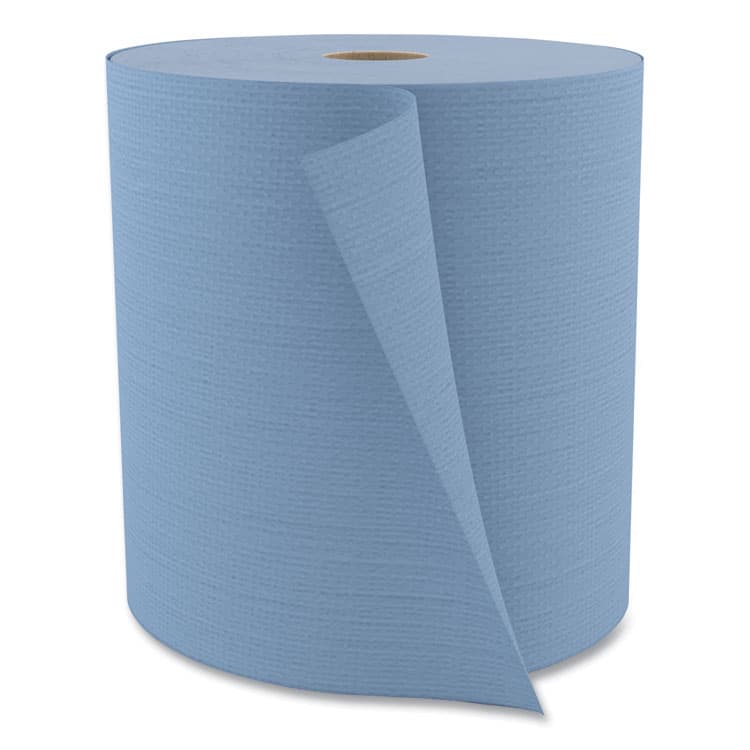 CASCADES TISSUE GROUP Tuff-Job Spunlace Towels, Jumbo Roll, 12 x 13, Blue, 475/Roll (CSDW802) thumbnail 4