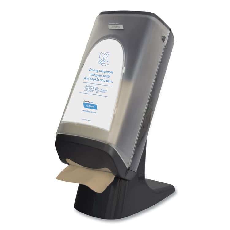 CASCADES TISSUE GROUP Tandem Stand/Wall Napkin Dispenser, 9.06 x 12.4 x 20.28, Gray (CSDC440) thumbnail 4