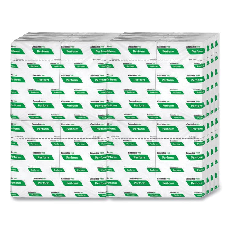 CASCADES TISSUE GROUP Perform Interfold Napkins, 1-Ply, 12.63 x 8.5, White, 376/Pack, 16 Packs/Carton (CSDT410) thumbnail 3