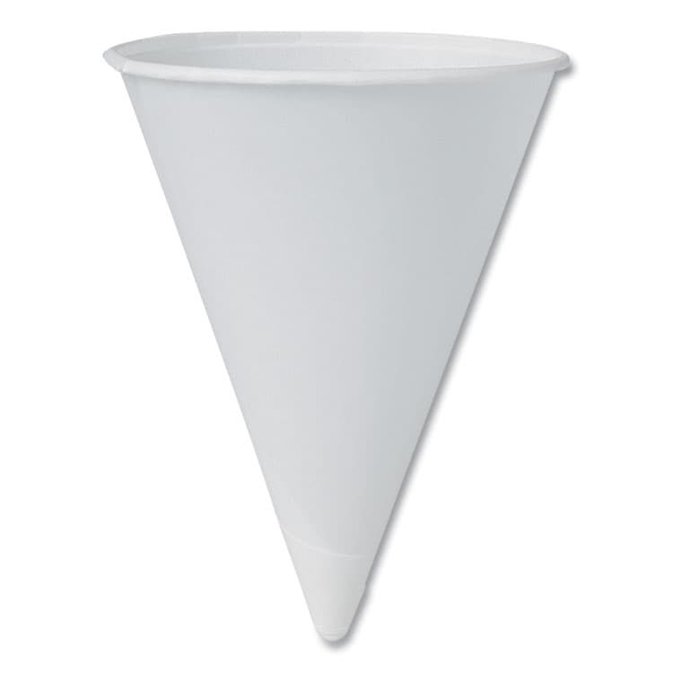 DART Cone Water Cups, Chipboard Box Inner Packaging, ProPlanet Seal, 4 oz, Paper, White, 200/Bag, 25 Bags/Carton (SCC4R2050)