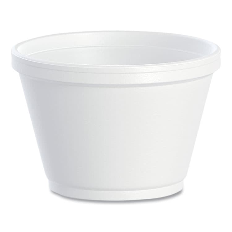 DART Foam Containers, 6 oz, White, 50/Bag, 20 Bags/Carton (DCC6SJ12)