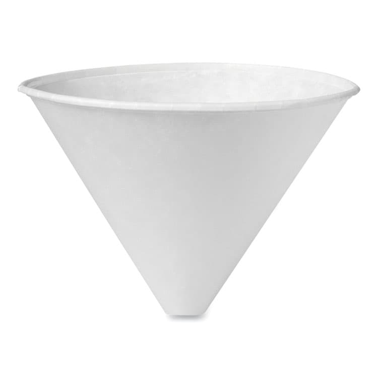 DART Bare Eco-Forward Treated Paper Funnel Cups, ProPlanet Seal, 6 oz, White, 250/Bag, 10/Carton (SCC6SRX)