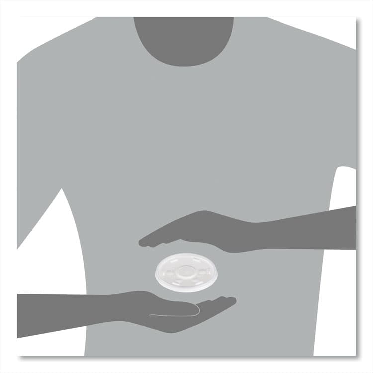 DART Plastic Cold Cup Lids, Fits 10 oz Cold Cups, Translucent, 100/Pack, 10 Packs/Carton (DCC10SL) thumbnail 4