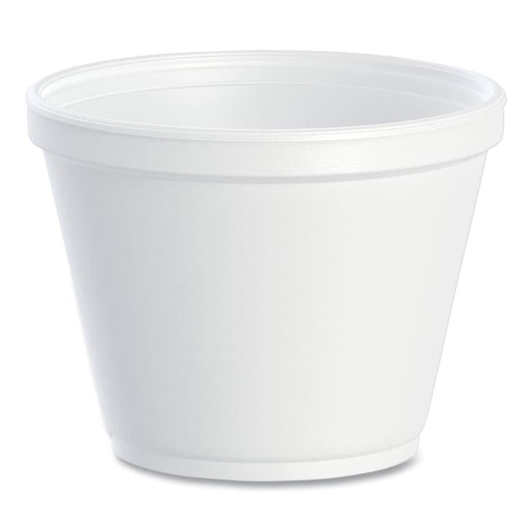 DART Food Containers, 12 oz, White, Foam, 25/Bag, 20 Bags/Carton (DCC12SJ20)