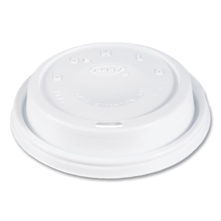 DART Cappuccino Dome Sipper Lids, Fits 12 oz to 24 oz Hot Cups, Plastic, White, 1,000/Carton (DCC16EL)
