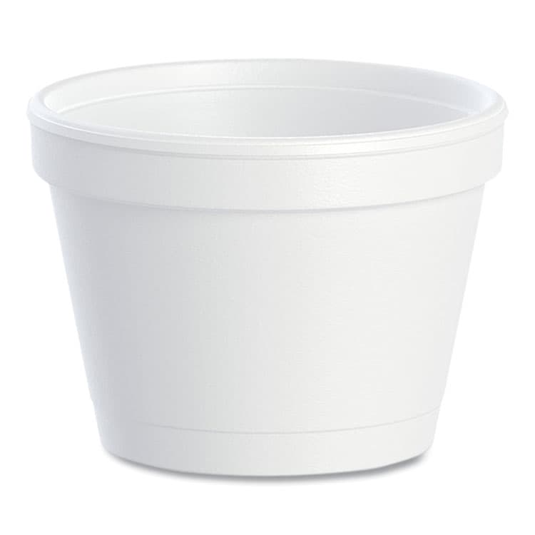 DART Bowl Containers, 4 oz, White, Foam, 1,000/Carton (DCC4J6)