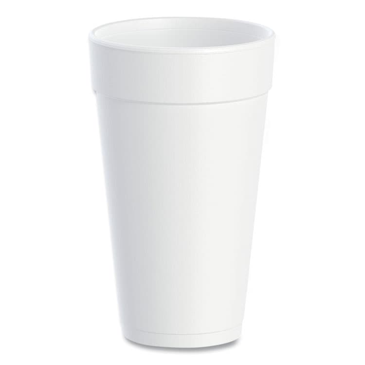 DART Foam Drink Cups, 20 oz, White, 500/Carton (DCC20J16)