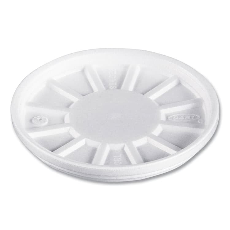 DART Vented Foam Lids, Fits 6 oz to 32 oz Hot Cups, White, 50/Pack, 10 Packs/Carton (DCC20RL)