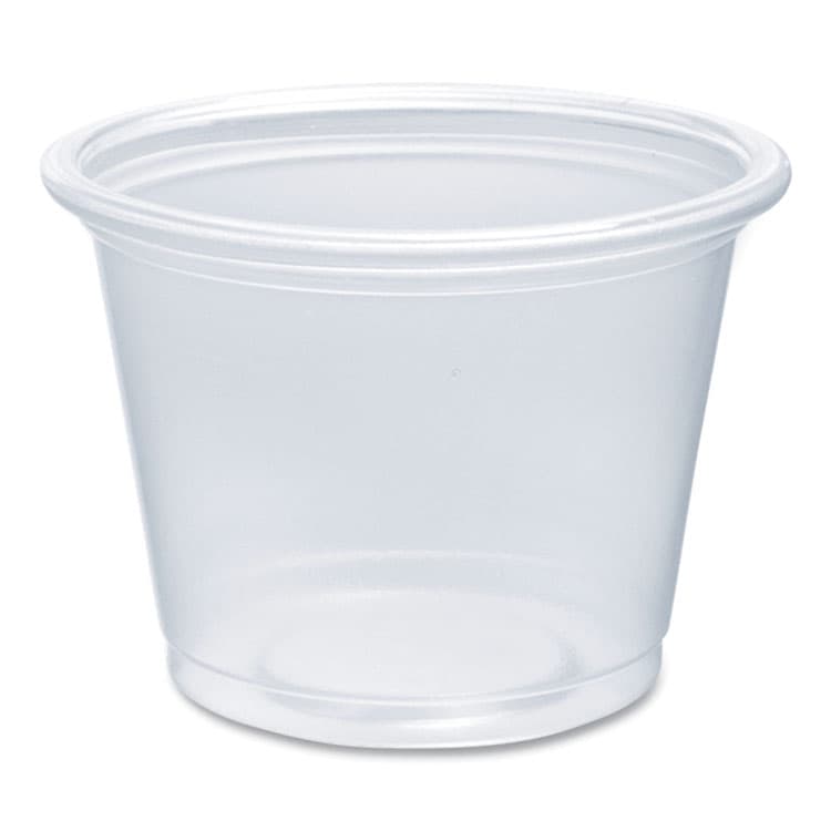 DART Conex Complements Portion/Medicine Cups, 1 oz, Plastic, Clear, 125/Bag, 20 Bags/Carton (DCC100PC)