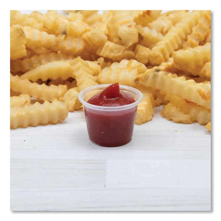 DART Conex Complements Portion/Medicine Cups, 1 oz, Plastic, Clear, 125/Bag, 20 Bags/Carton (DCC100PC) thumbnail 3