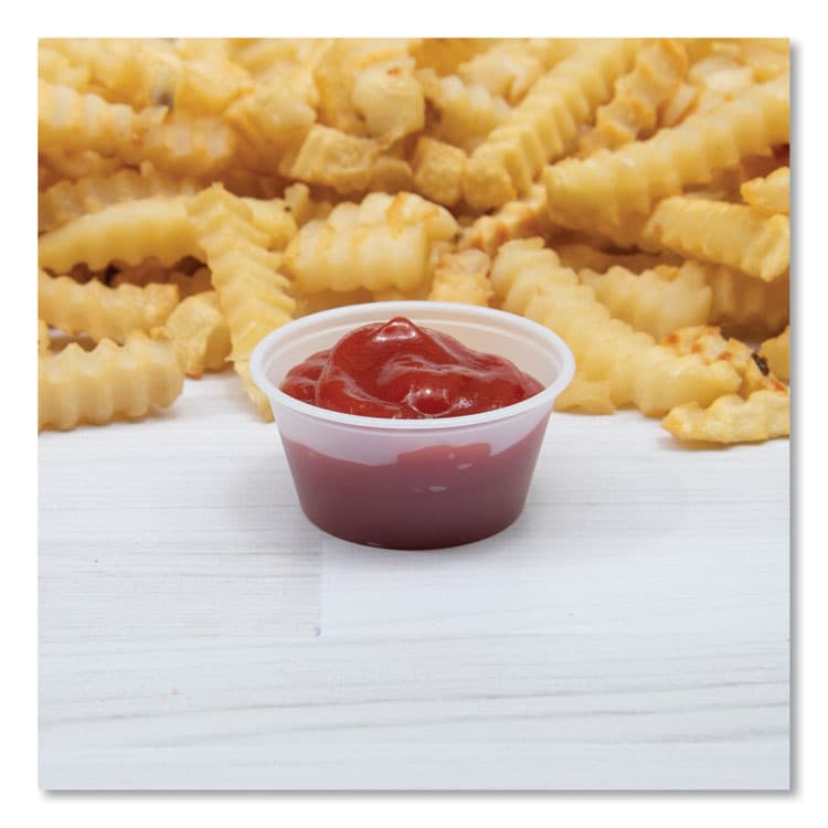 DART Conex Complements Portion/Medicine Cups, 2 oz, Plastic, Clear, 125/Bag, 20 Bags/Carton (DCC200PC) thumbnail 4