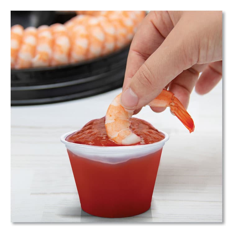 DART Conex Complements Portion/Medicine Cups, 2.5 oz, Plastic, Clear, 125/Bag, 20 Bags/Carton (DCC250PC) thumbnail 4