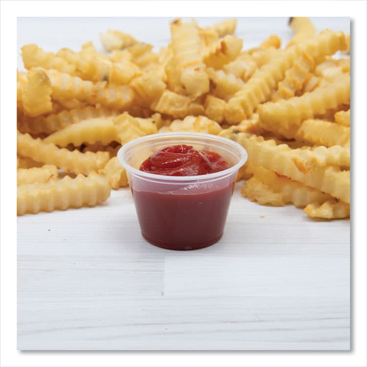 DART Conex Complements Portion/Medicine Cups, 4 oz, Plastic, Clear, 125/Bag, 20 Bags/Carton (DCC400PC) thumbnail 4