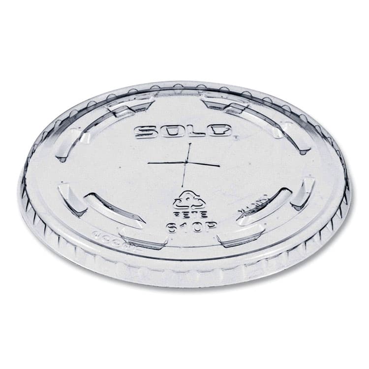 DART Plastic Cold Cup Lids, Fits 9 oz to 10 oz Cold Cups, Clear, 1,000/Carton (DCC610TS)
