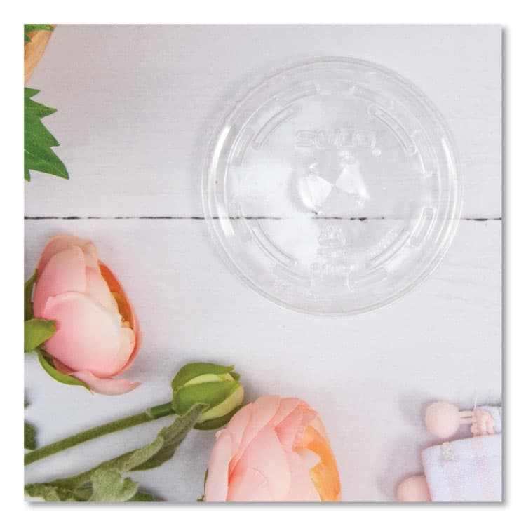 DART Plastic Cold Cup Lids, Fits 9 oz to 10 oz Cold Cups, Clear, 1,000/Carton (DCC610TS) thumbnail 4